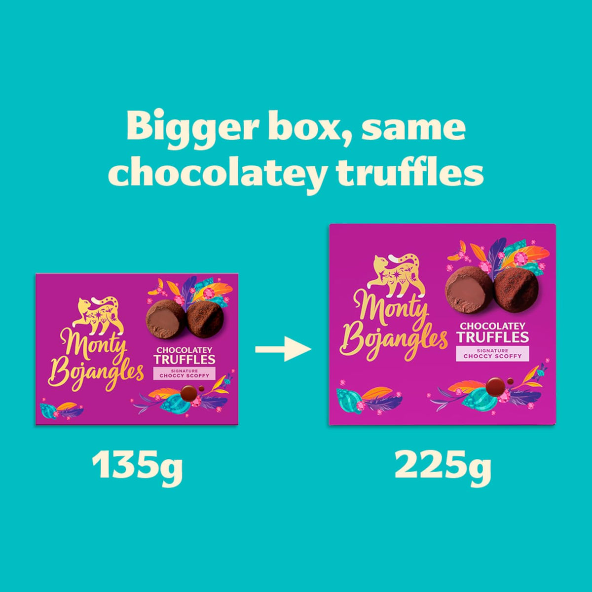 Monty Bojangles Grand Trinket Chocolatey Truffles Gift Box - 2 x 225g