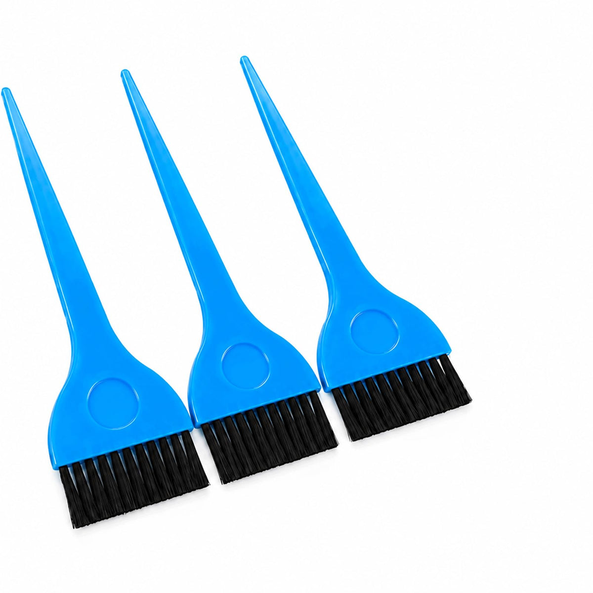 Admygo Hair Dye Brush Set - 3 Pack Professional Tint Applicators with Tail Comb | Blue