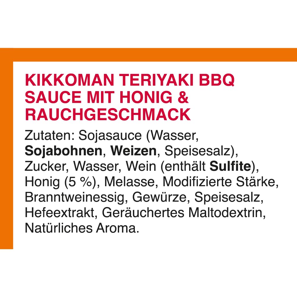 Kikkoman Teriyaki BBQ Sauce with Honey - 250ml
