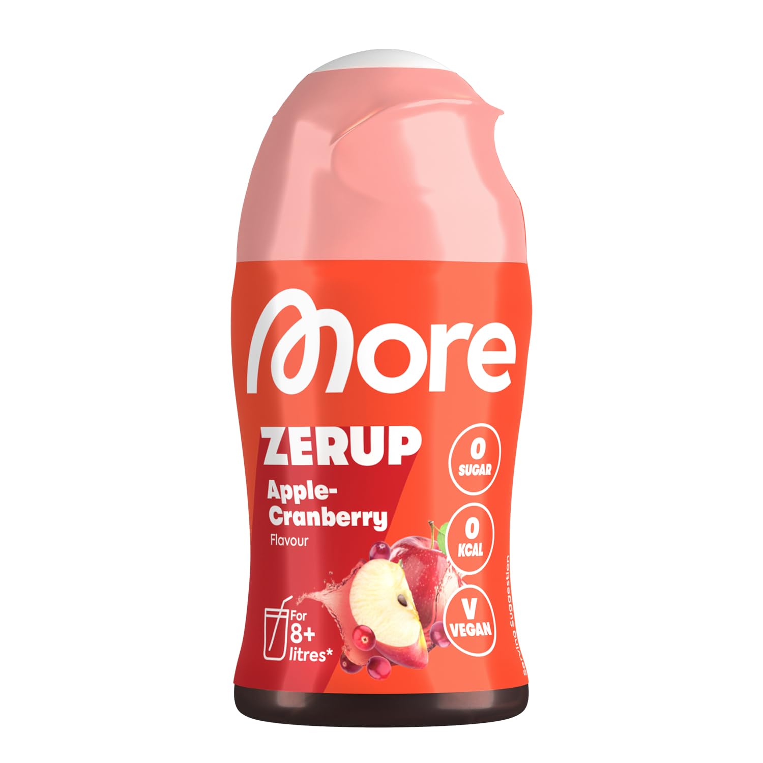 MORE NUTRITION Zerup Syrup - Zero Calorie, Highly Concentrated Apple Cranberry Flavor | 65 ml 1