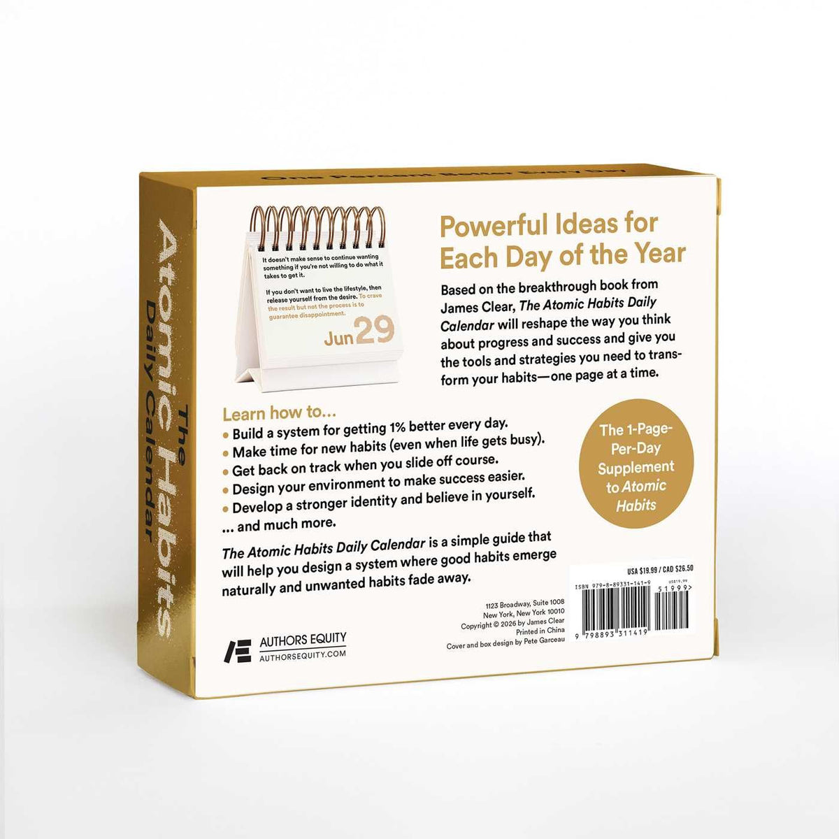 831 Stories The Atomic Habits Daily Calendar - 365 Ideas for a Better Year