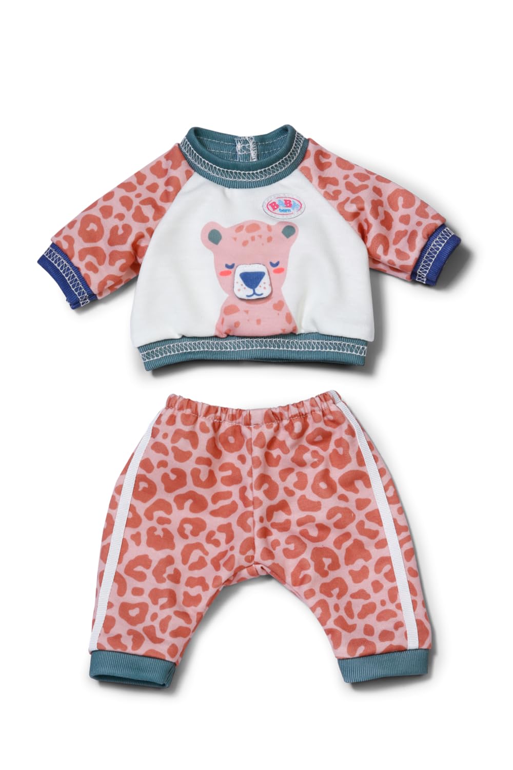 BABY born Jogging Suit - Leopard-Themed Outfit for 36cm Dolls 1