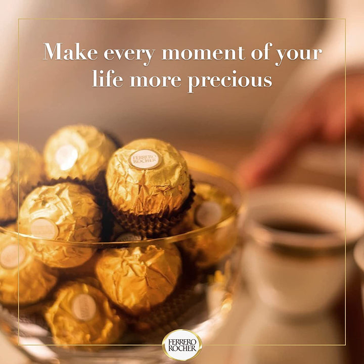 Ferrero Rocher Pralines Chocolate Gift Box - 225g Festive Hazelnut Treat