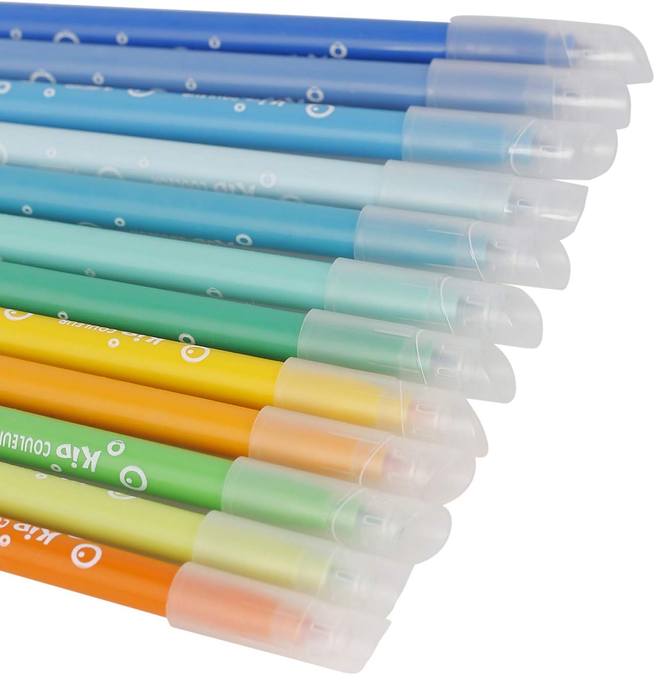 BIC Kids Kid Couleur Felt Tip Pens - 24 Assorted Colors, Washable, Medium Nib, Cardboard Wallet 2