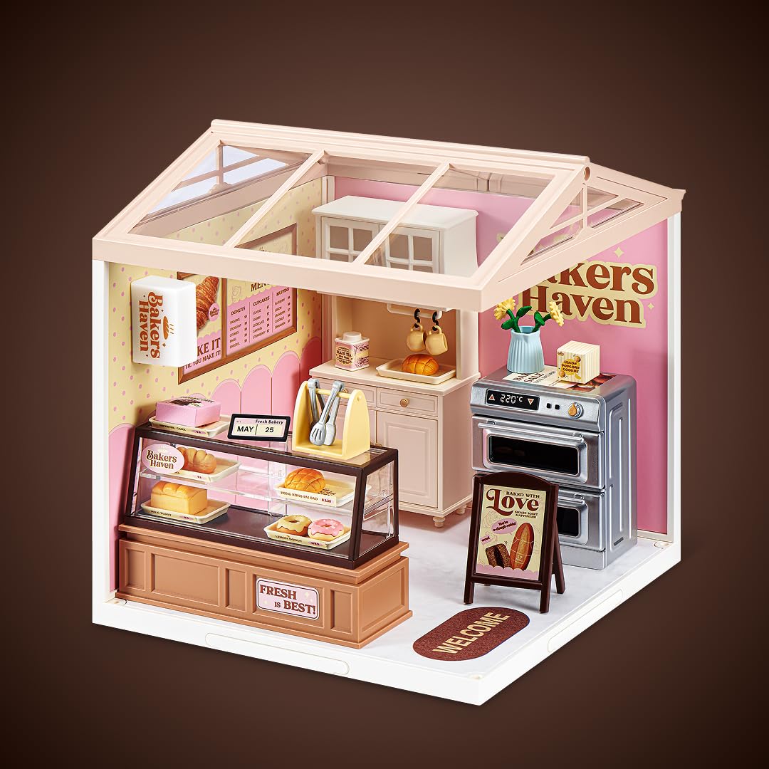 Mini Brands Spaces Bakers Haven - Build Your Own Mini World | Plastic | Ages 3+