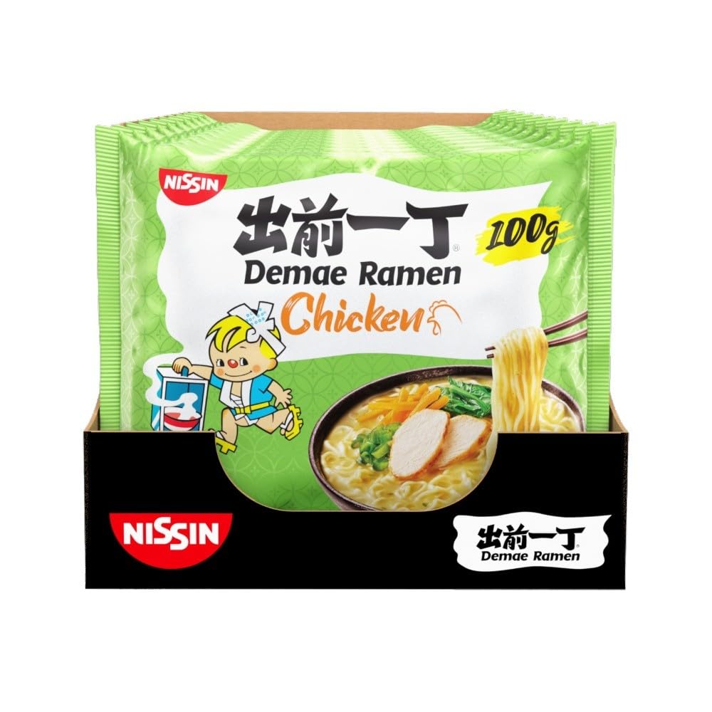 NISSIN Ramen Chicken Flavoured Instant Noodles, 100g (Pack of 10) 2