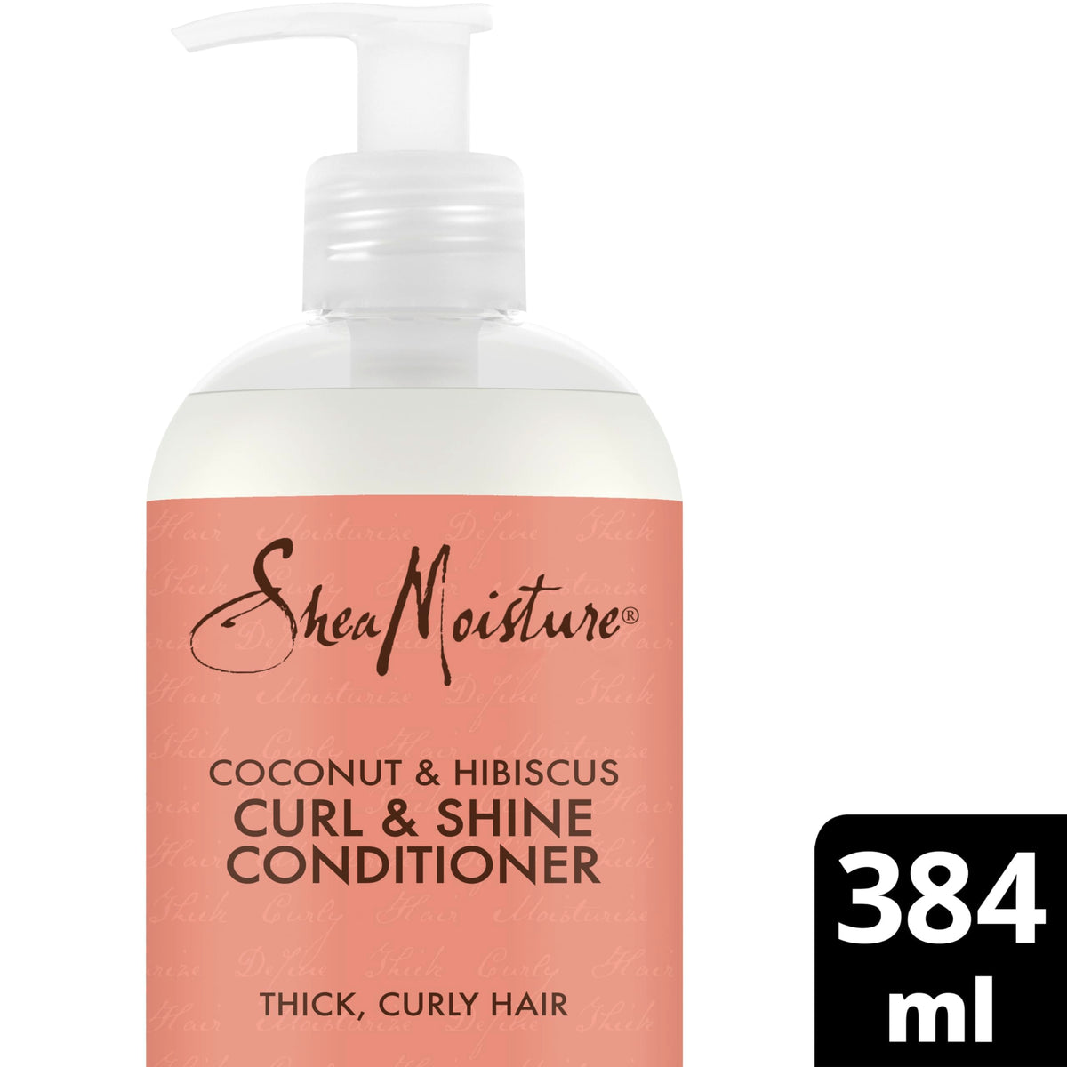 Shea Moisture Coconut & Hibiscus Curl & Shine Conditioner - Moisturizing, Detangling, Curl Enhancing | 379 ml