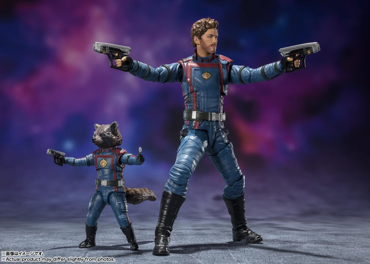 GOTG 3 - Star-Lord & Rocket Raccoon - Figurine S.H. Figuarts 6-15cm