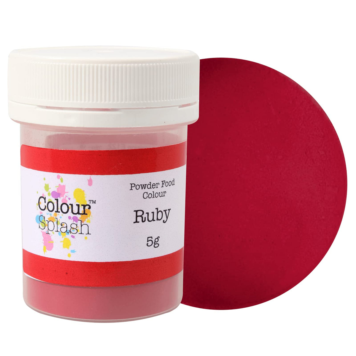 Colour Splash Food Colouring Dust - Matt Ruby Red Powder, 5 g