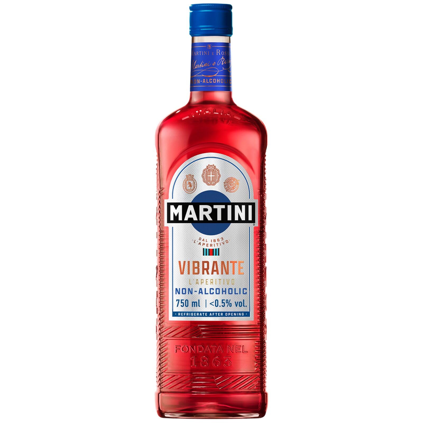 MARTINI Vibrante Non Alcoholic Aperitivo - 75cl Bottle | <0.5% ABV | Gluten Free 1