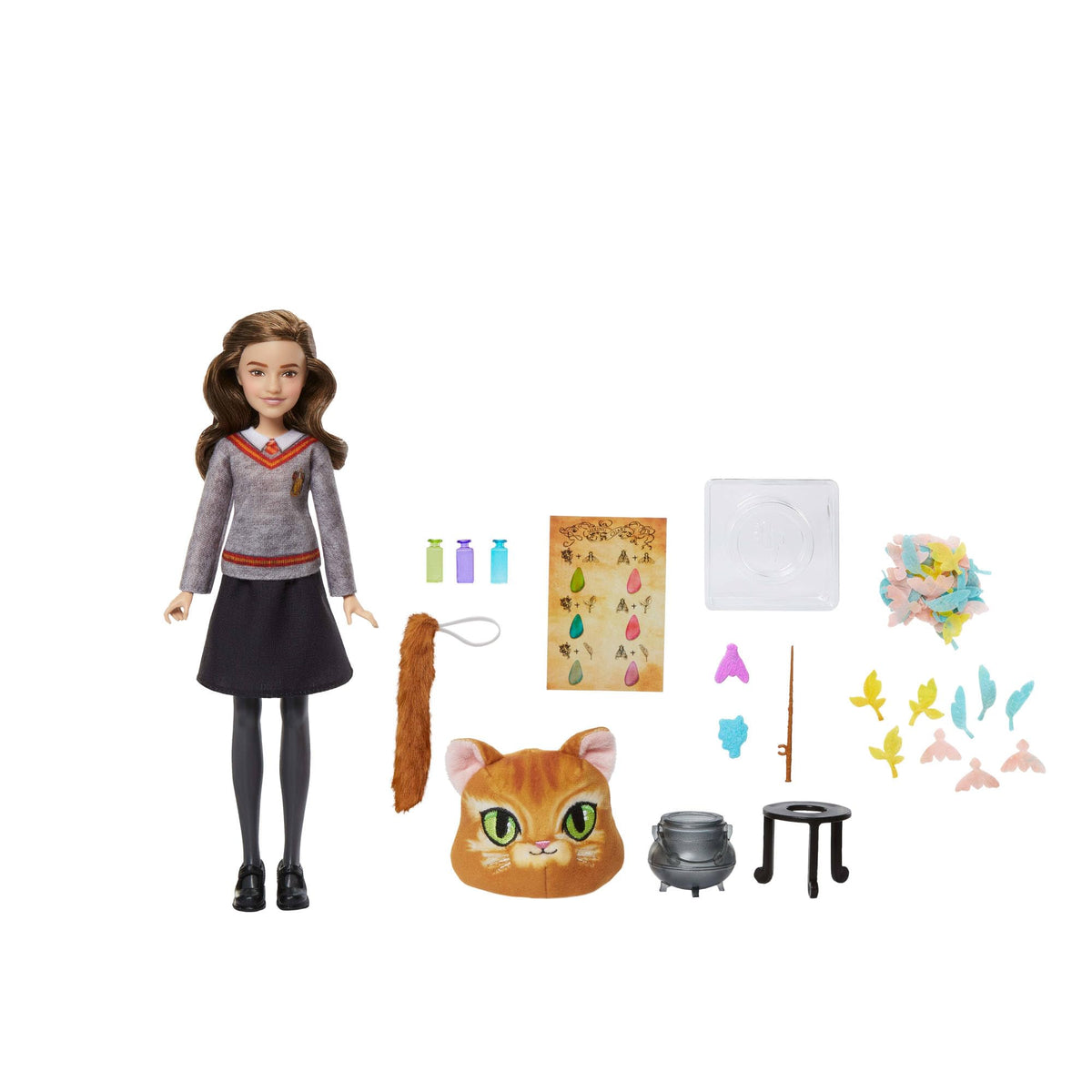 Harry Potter Polyjuice Potions Hermione Granger Doll & Playset - 13 Pieces, Age 6+