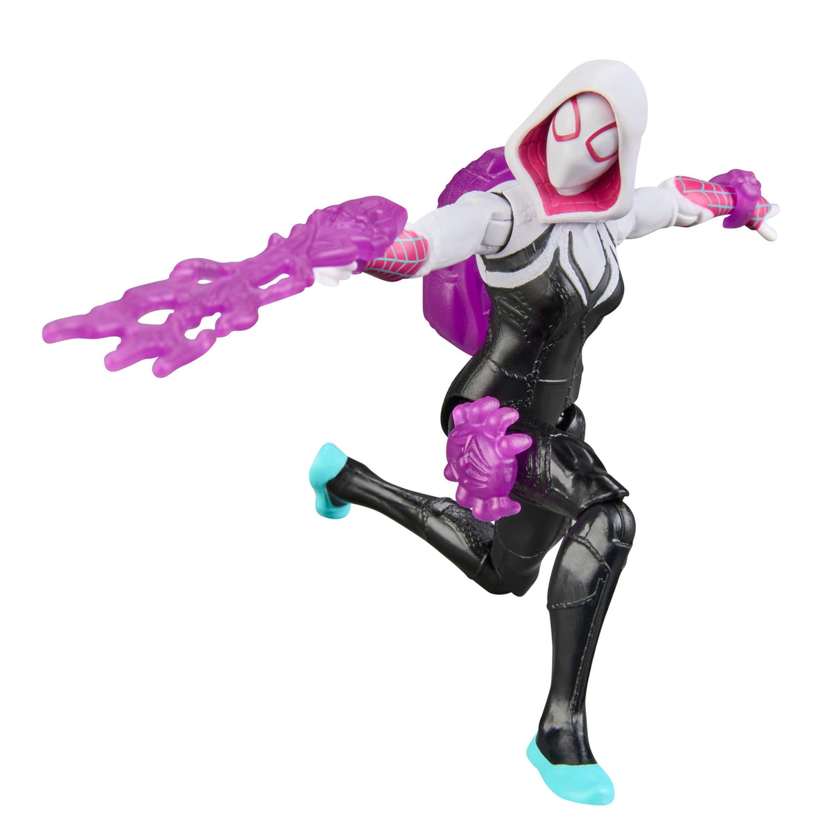 Spider-Man Ghost-Spider Action Figure - 11.4 cm, 5 Accessories, Age 4+