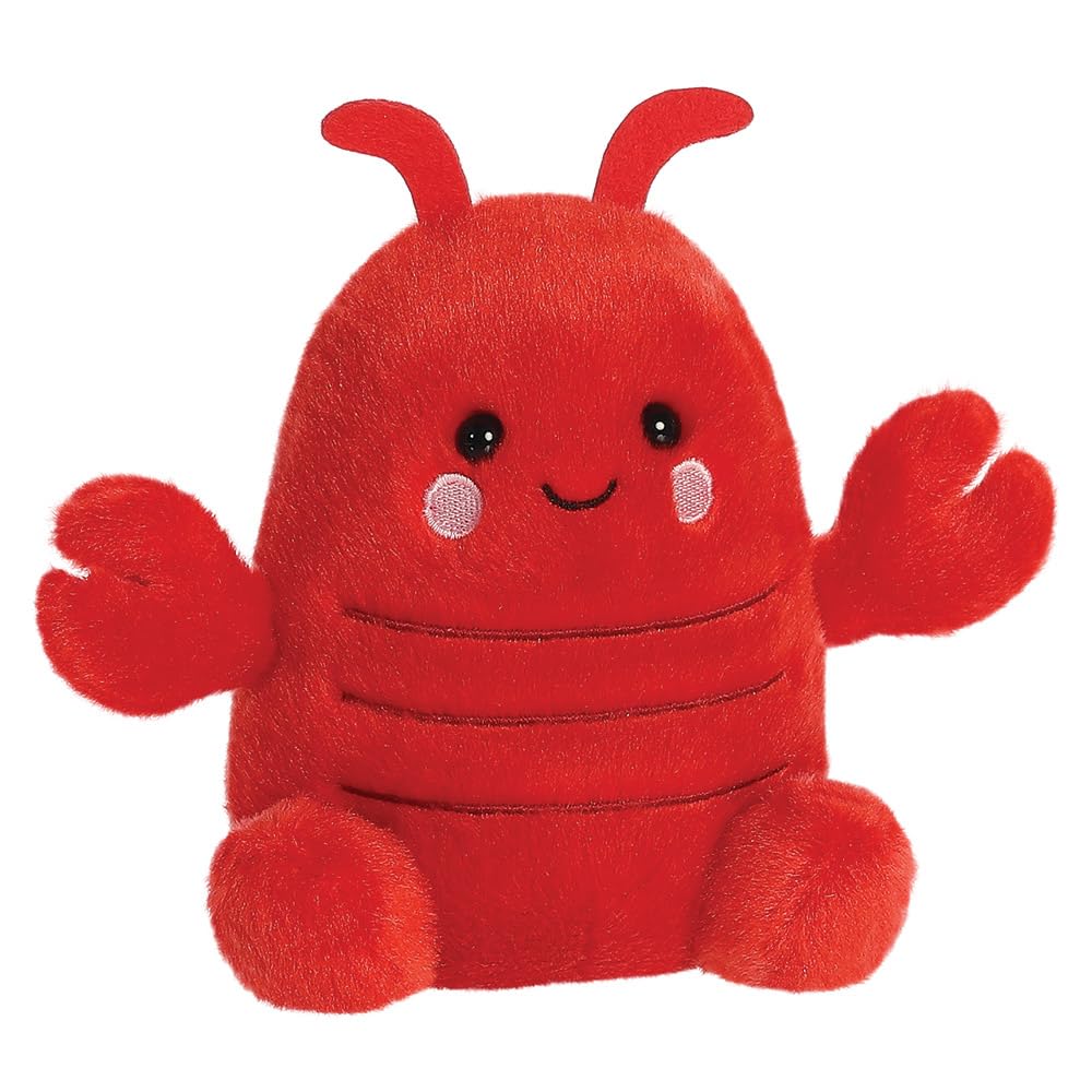 Aurora Palm Pals Clawford Lobster - 13cm Soft Toy, Bean Filled, Red
