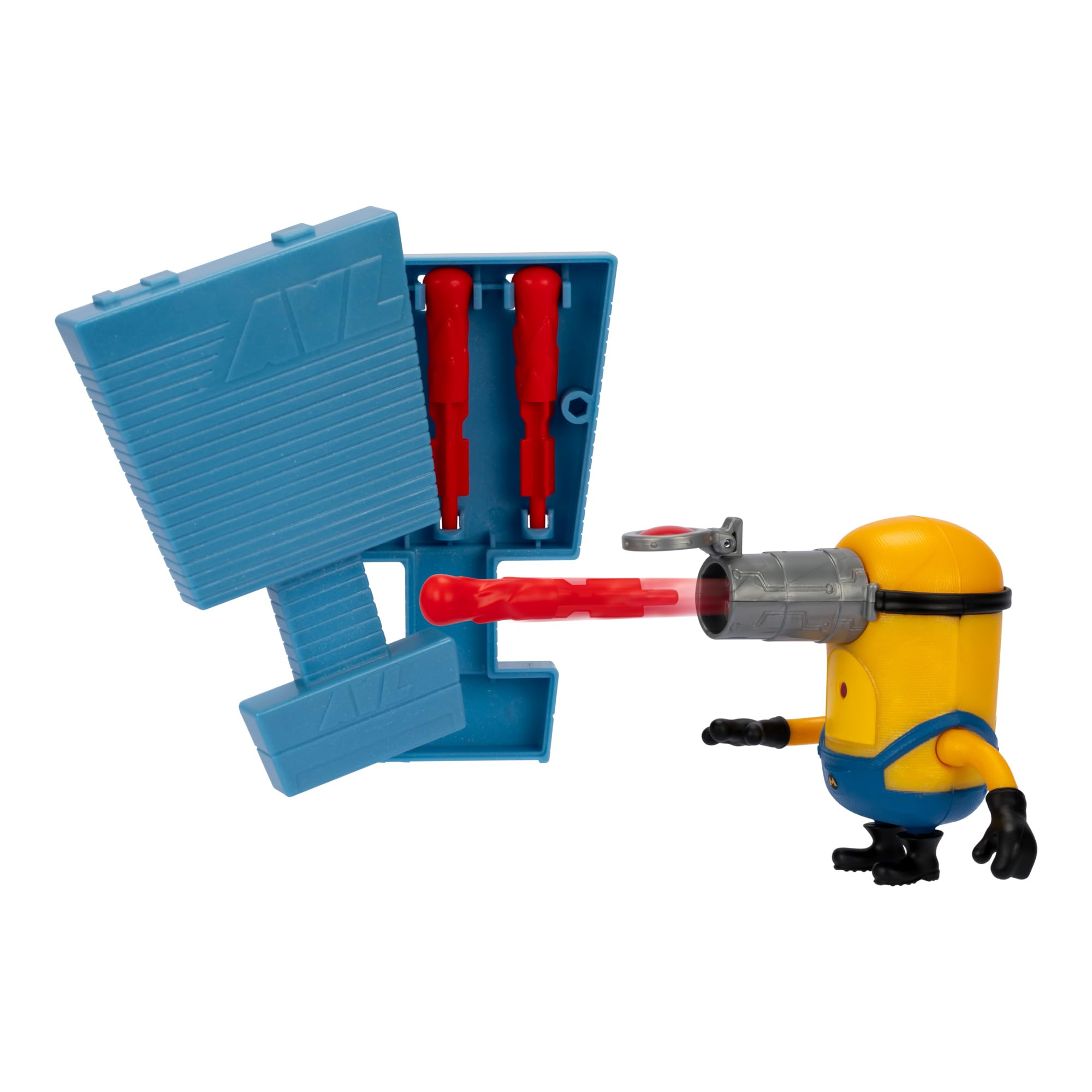 MINIONS Launch & Blast Mega Minion Mel Action Figure - Push-Activated Blaster Play Feature 2