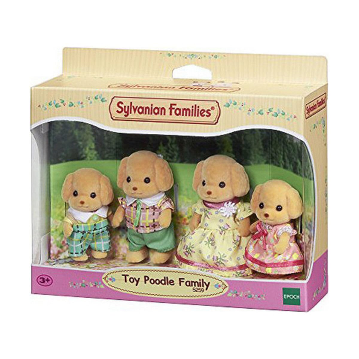 Sylvanian Families Toy Poodle Family - 4-Piece Playset with Story Book 6