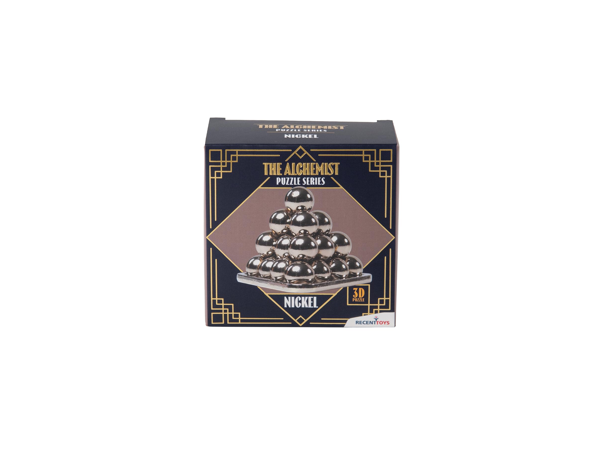 Recent Toys Alchemist Puzzle - Nickel Metal Brain Teaser for Adults | Grey | RT5209 4