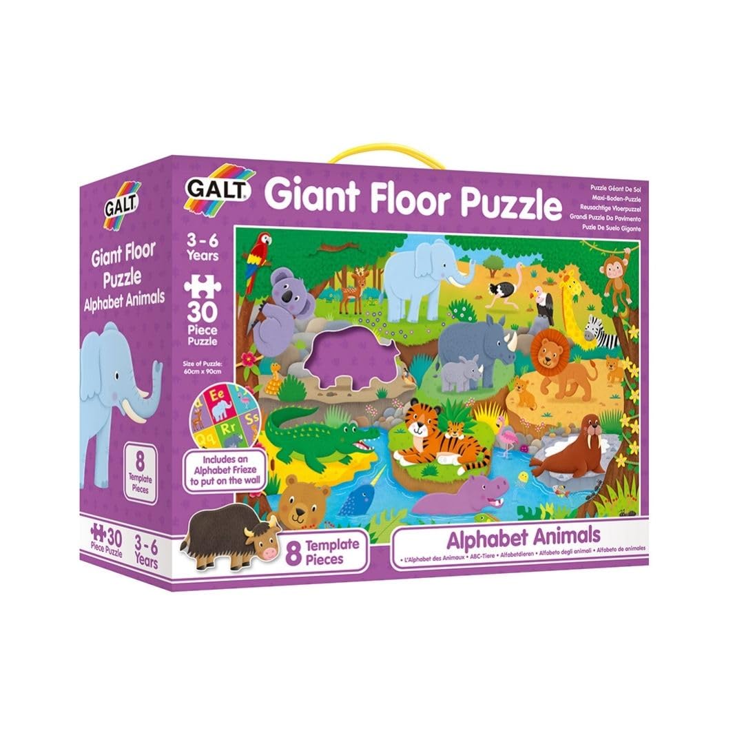 Galt Giant Floor Puzzle - Alphabet Animals Educational Puzzle for Kids Ages 3-6 1