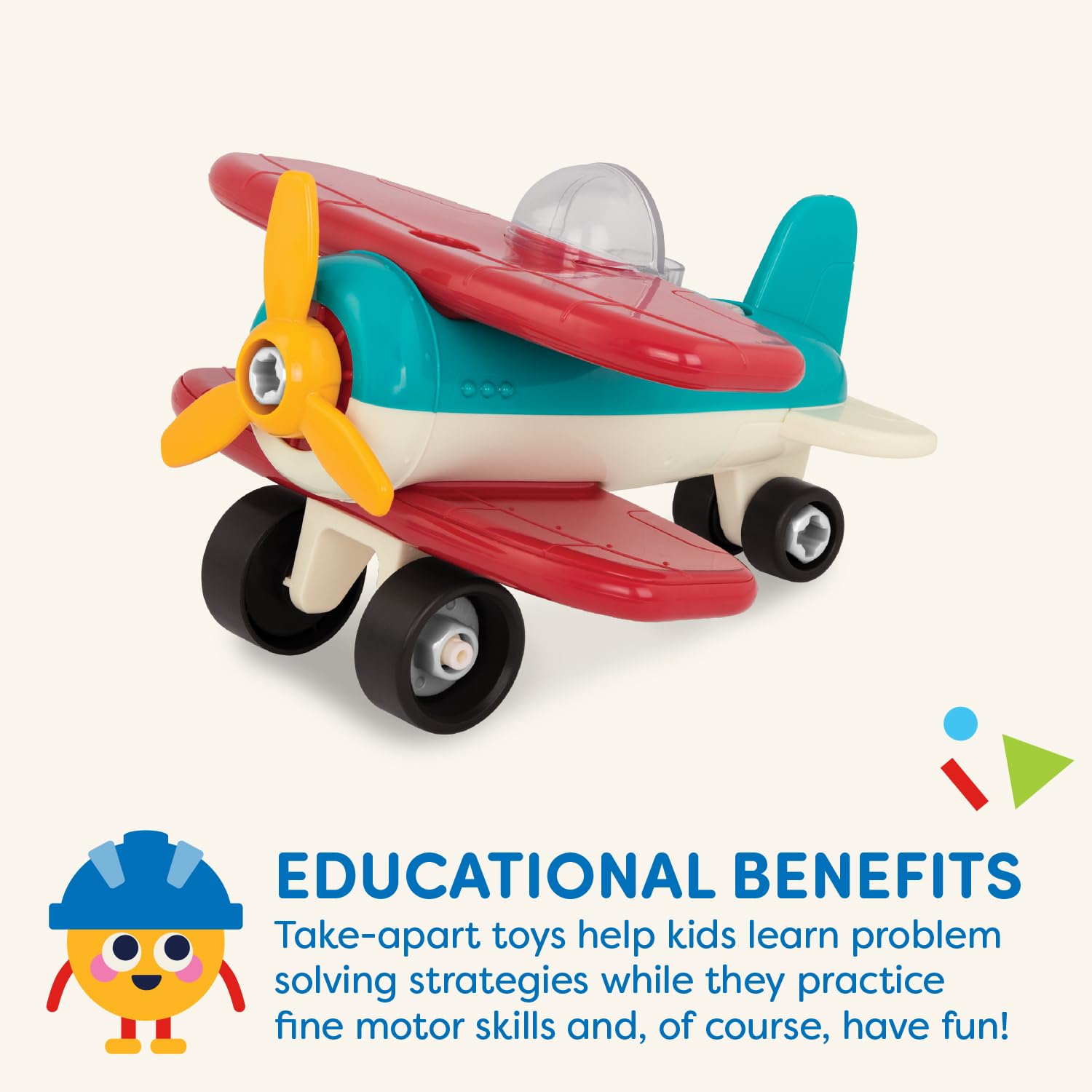 Battat Take-Apart Airplane Playset - 25 Pieces, Ages 3+ 4