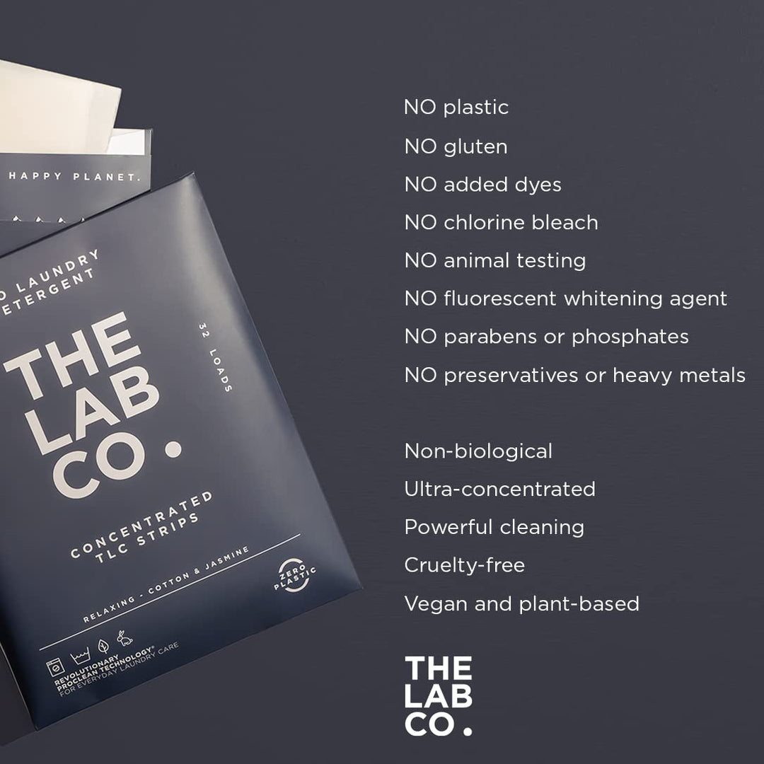 The Lab Co. - Laundry Detergent Strips (32 Loads, Cotton Lavender Jasmine)