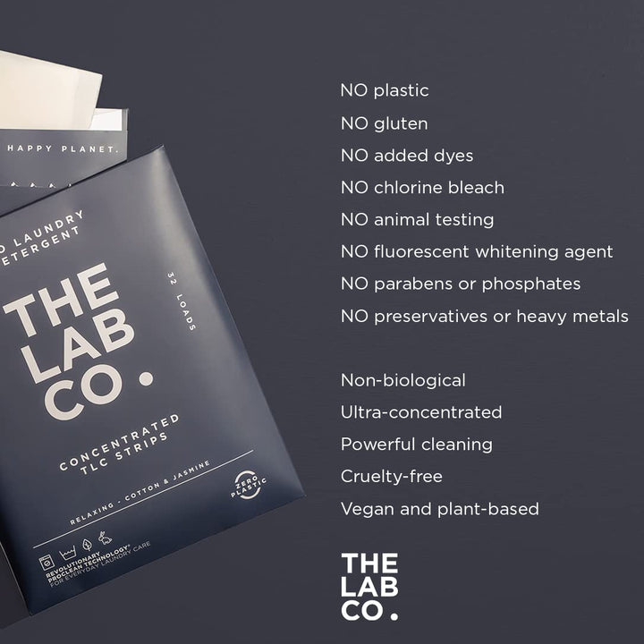 The Lab Co. - Laundry Detergent Strips (32 Loads, Cotton Lavender Jasmine)