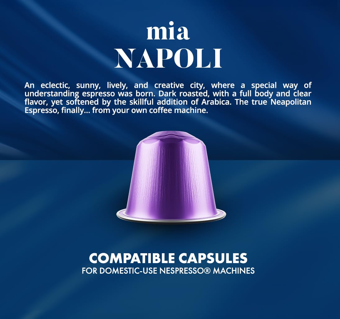 CAFFÈ BORBONE Mia Napoli Blend Coffee Capsules - 100 Aluminium Pods | Intensity 8 | Made in Italy 3