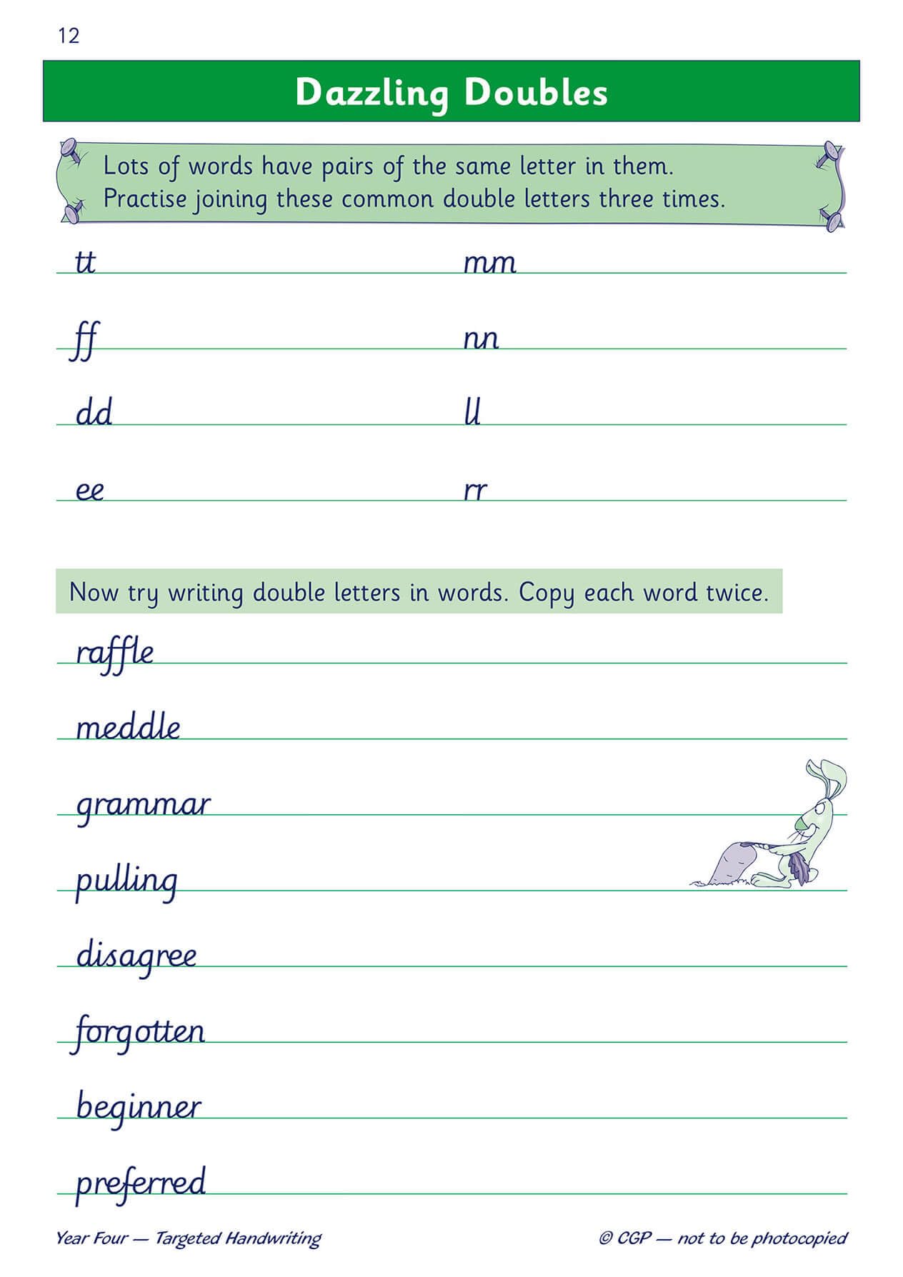 CGP KS2 English Targeted Practice Book - Handwriting Year 4 | Paperback | Ages 7-9