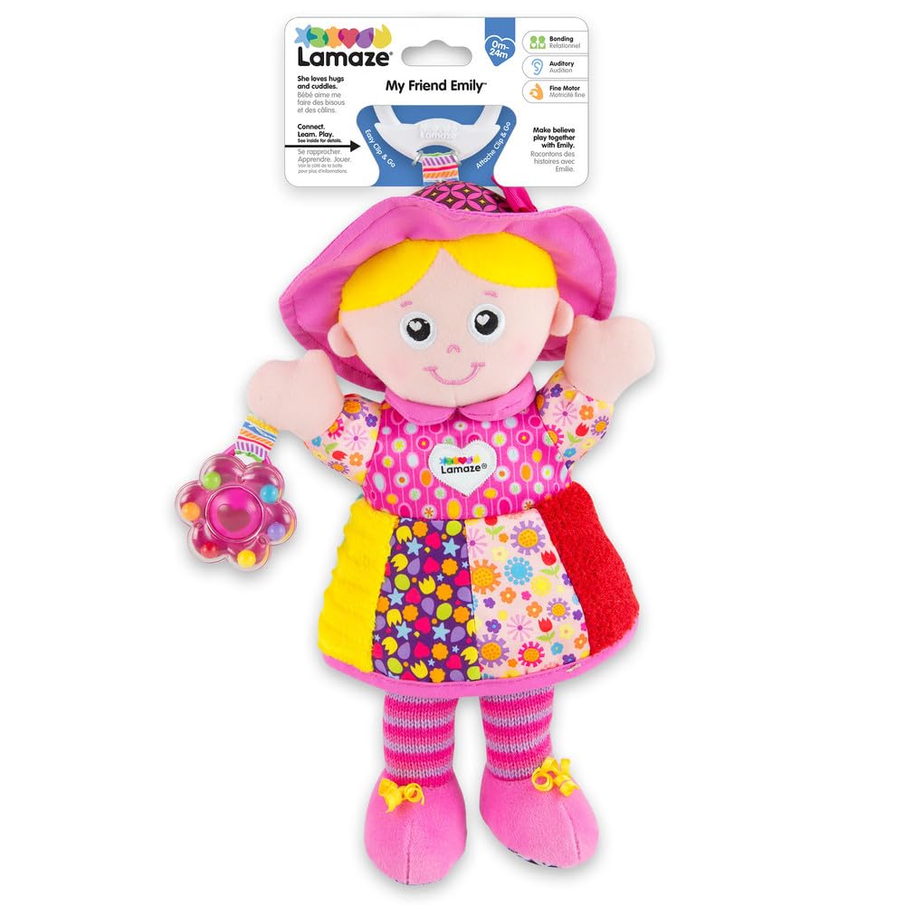 LAMAZE My Friend Emily - Soft Sensory Doll Toy for Newborns 0-6 Months 1