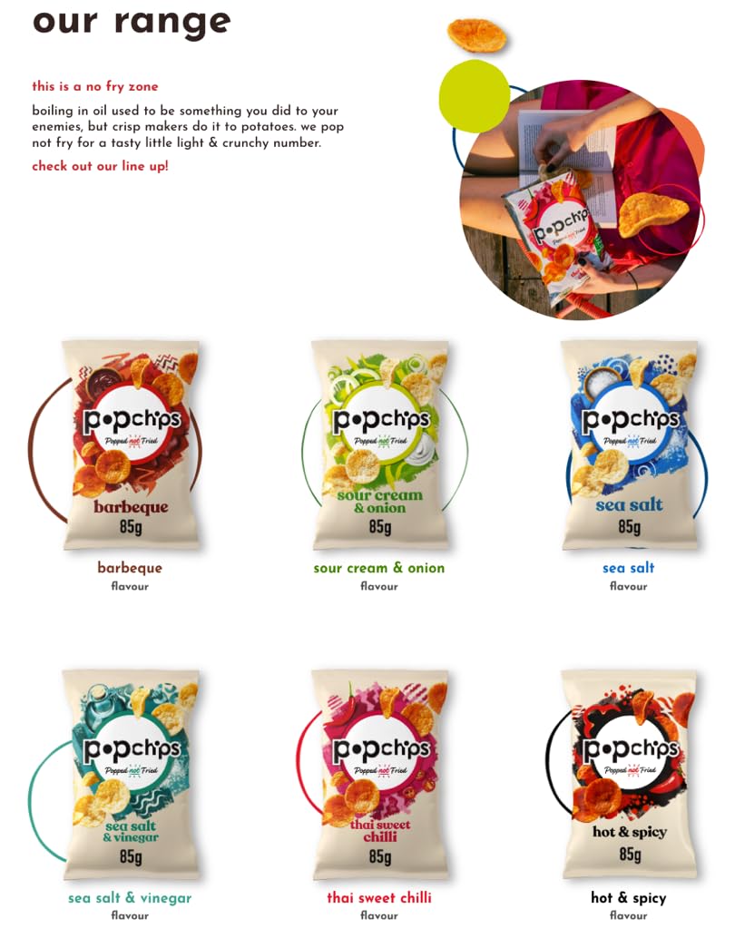 Popchips Sour Cream and Onion Popped Potato Chips - 24 Pack (23g Each), No Artificial Flavours, Vegan Friendly 9