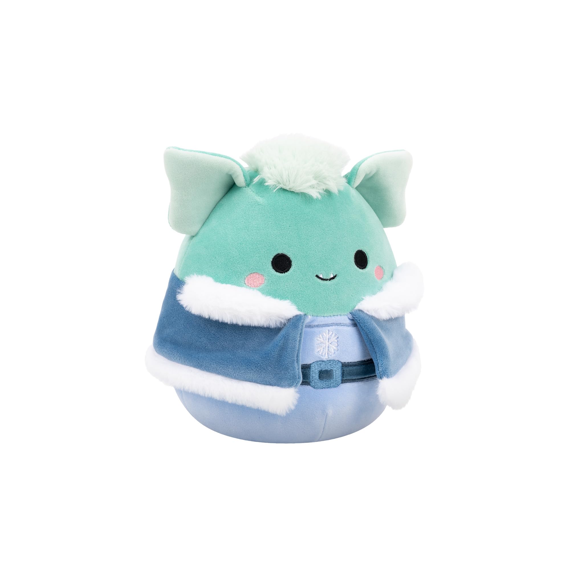 Squishmallows 7.5-Inch Troye the Teal Troll in Winter Outfit Plush - Ages 3+ 11
