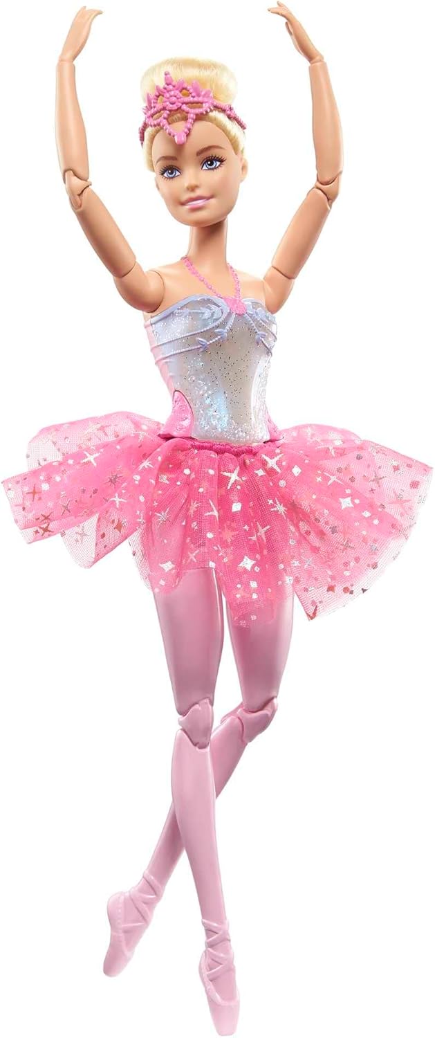 Barbie Magical Ballerina Doll - Light-Up Feature, Blonde Hair, Tiara, Pink Tutu - 3 Years and Up 1