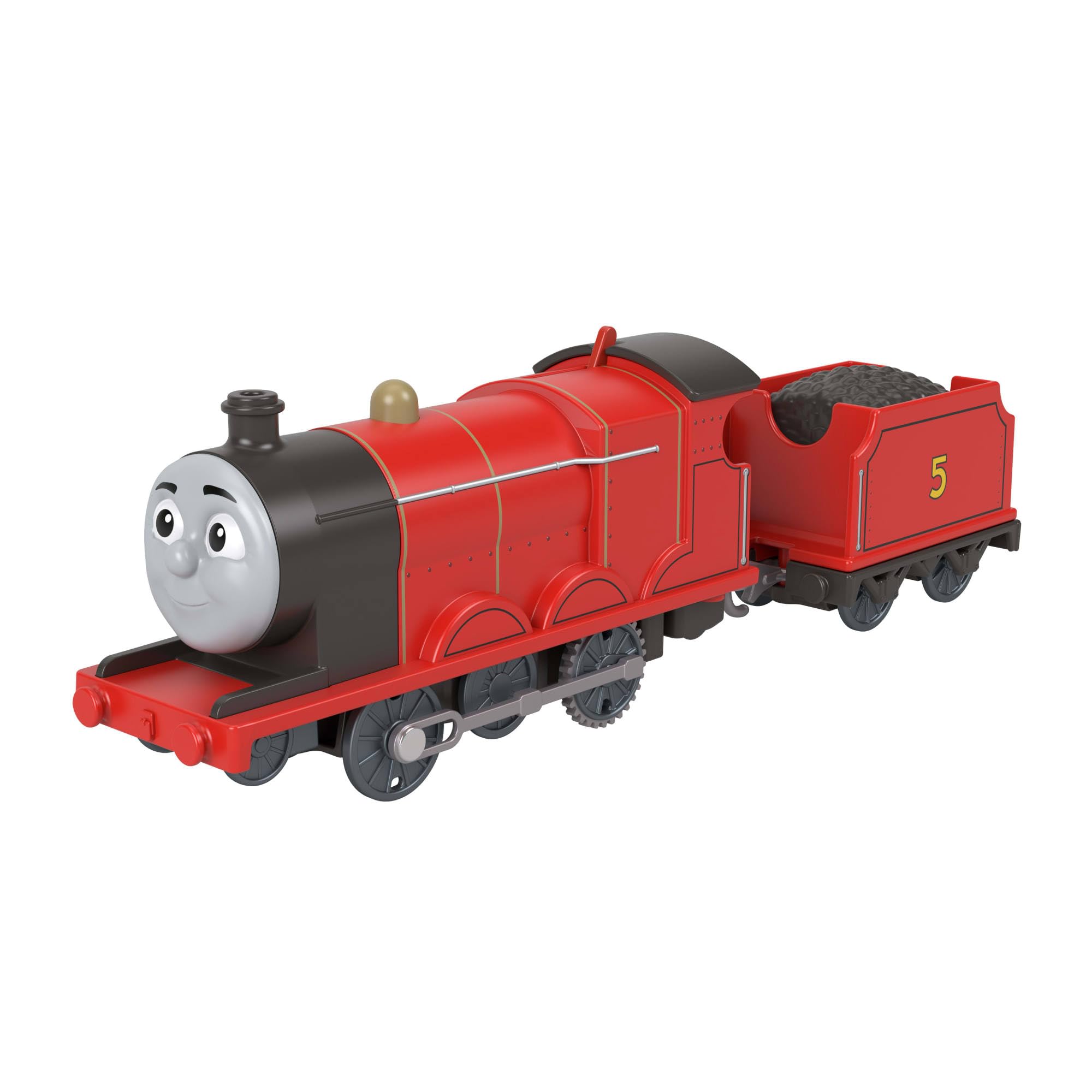 THOMAS & FRIENDS Motorized Toy Train - Classic James Engine with Cargo Car | Plastic | Ages 3+