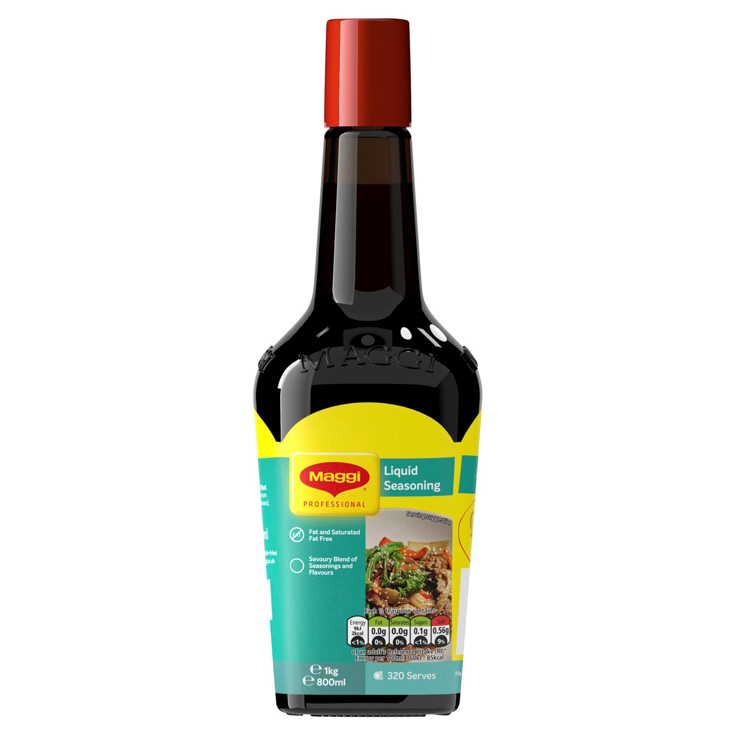 MAGGI Liquid Seasoning - Savoury Flavour Enhancer | 1 KG Bottle | Vegan Friendly