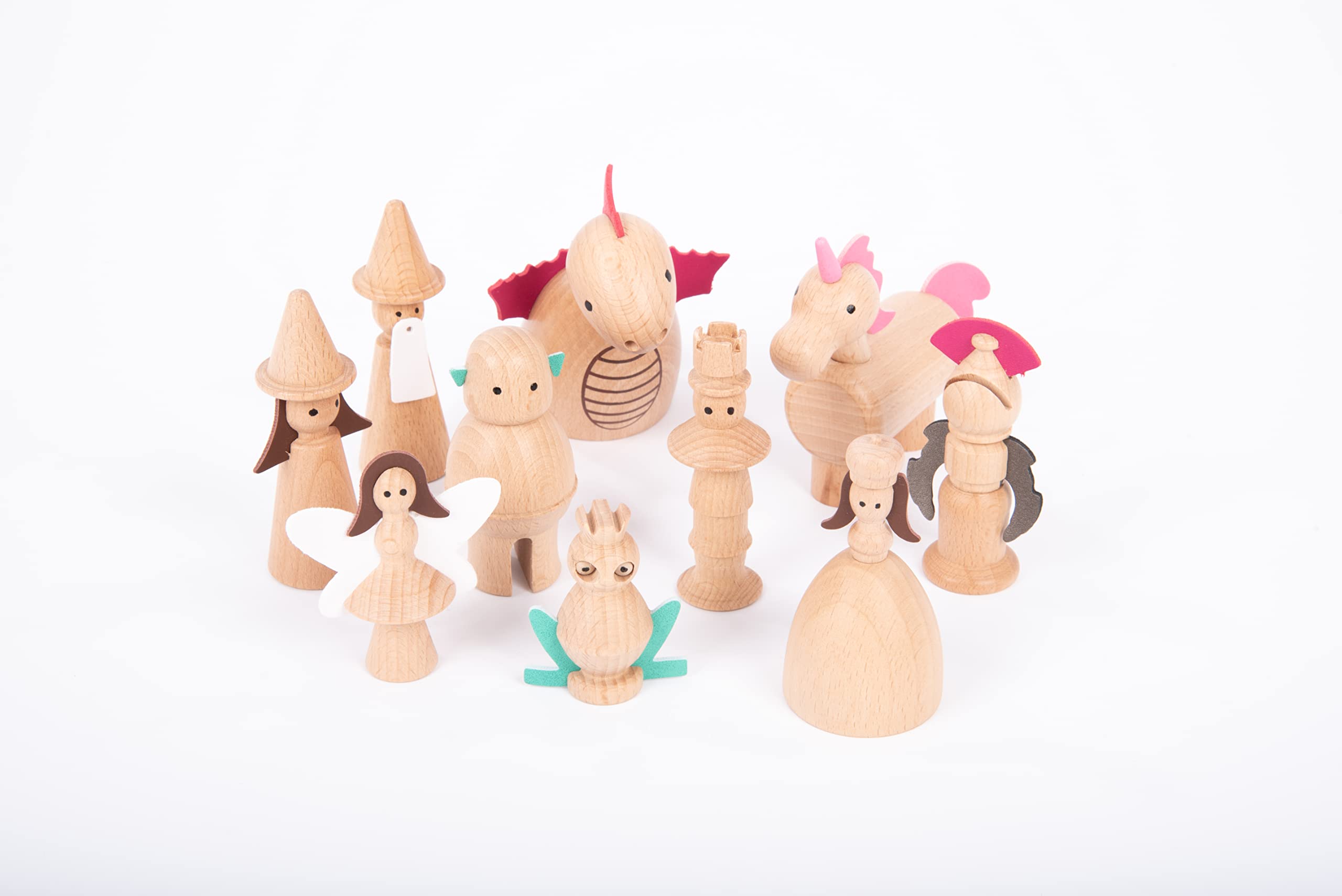 TickiT Wooden Enchanted Figures Set - 10 Fairy Tale Characters for Imaginative Play 1