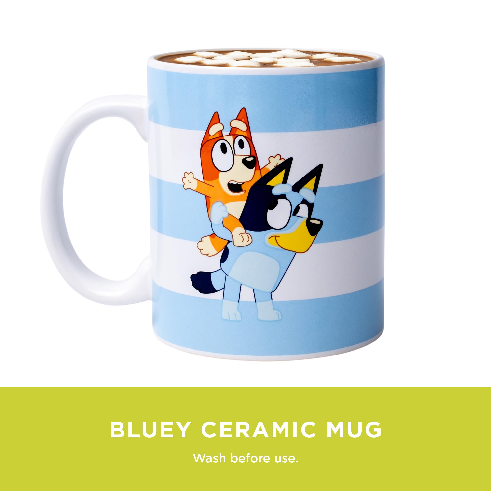 Bluey - Cosy Hot Chocolate Hamper with Ceramic Mug, Fluffy Socks & Dairy-Free Treats 2