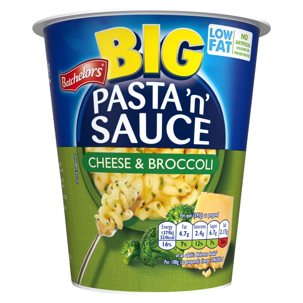 Batchelors Big Pasta "n" Sauce Cheese & Broccoli Ready Meal Pot, 85 g (Pack of 4) 2