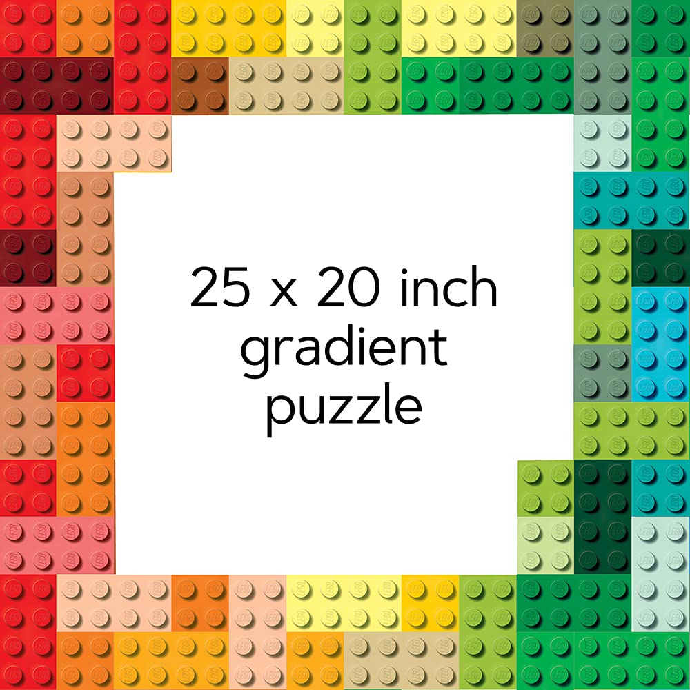 LEGO Rainbow Bricks Puzzle - 1000-Piece Gradient Challenge for Adults & Kids 3
