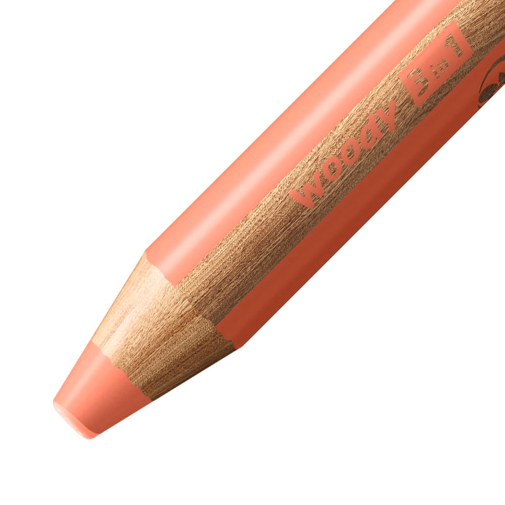 STABILO woody 3-in-1 Coloured Pencils - Pastel Assortment | 6 Count 3