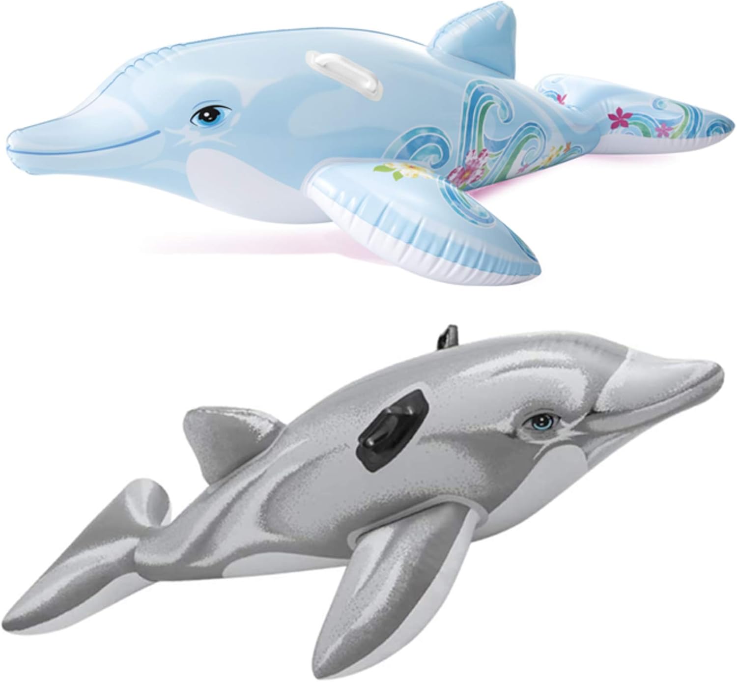 Intex Lil' Dolphin Ride-On Inflatable - Grey 1