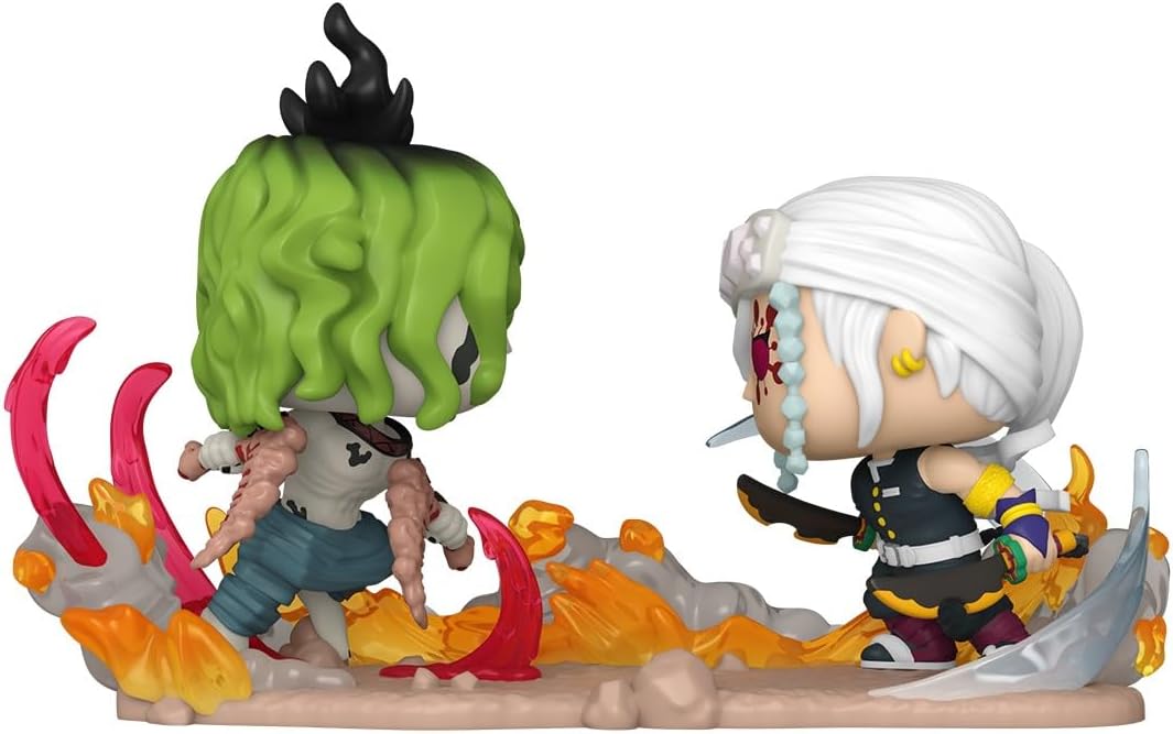 Funko Pop! Moments: Demon Slayer - Tengen Uzui vs Gyutaro Vinyl Figure 2