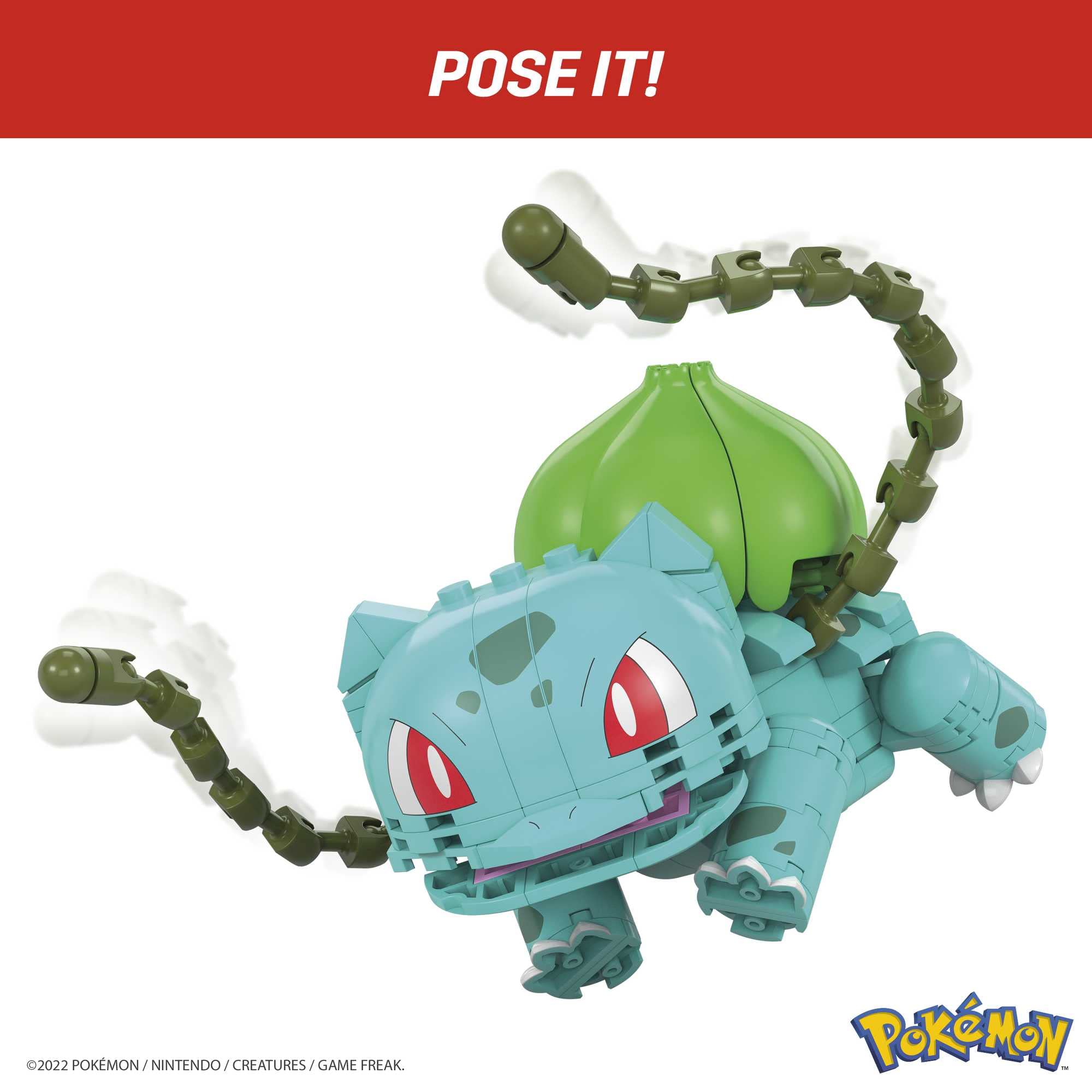 MEGA Pokémon Bulbasaur Building Set - 175-Piece Poseable Figure with Battle Effects, Ages 7+ 2