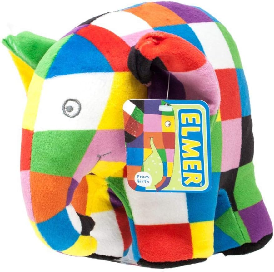 Elmer the Patchwork Elephant Soft Toy - 20cm Plush for Ages 1 Month+ 2