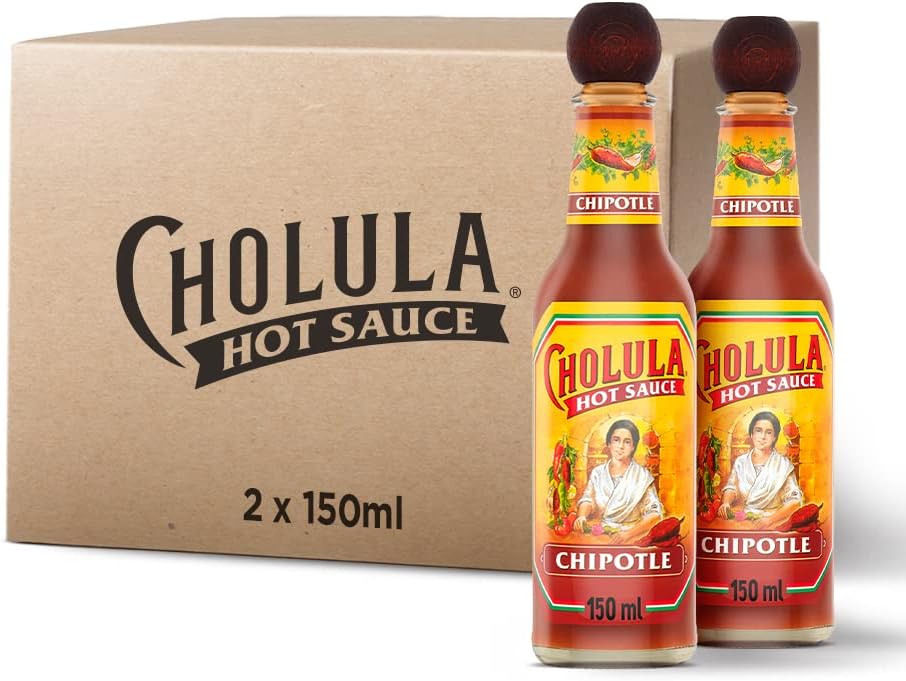 Cholula Hot Sauce Chipotle 150 ML, Pack of 2 - Smoky Mexican-Style Hot Sauce with Chipotle & Guajillo Chillies 1