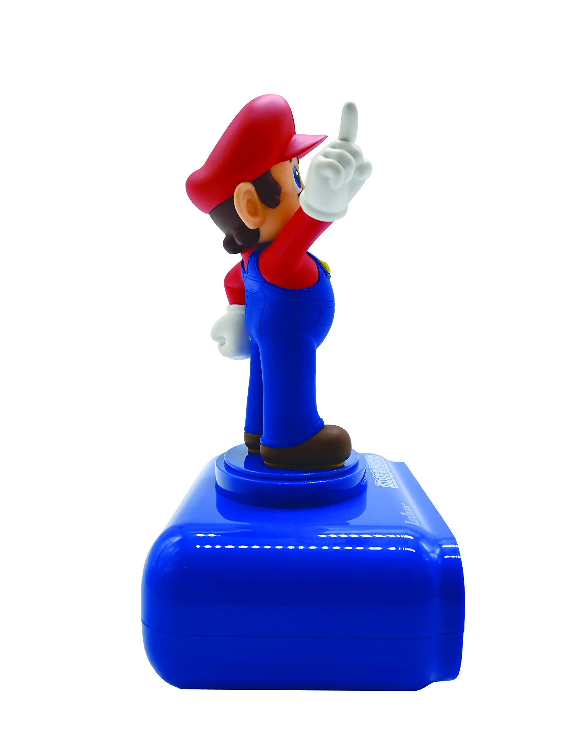 Super Mario - Nintendo Digital Alarm Clock with Sound Effects - Blue/Red 2