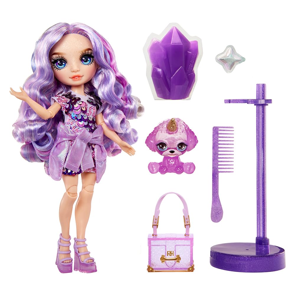Rainbow High Violet Willow Fashion Doll with Sparkle Slime, Magical Pet & Customizable Accessories - Purple Shimmer Doll Playset for Ages 4-12 3