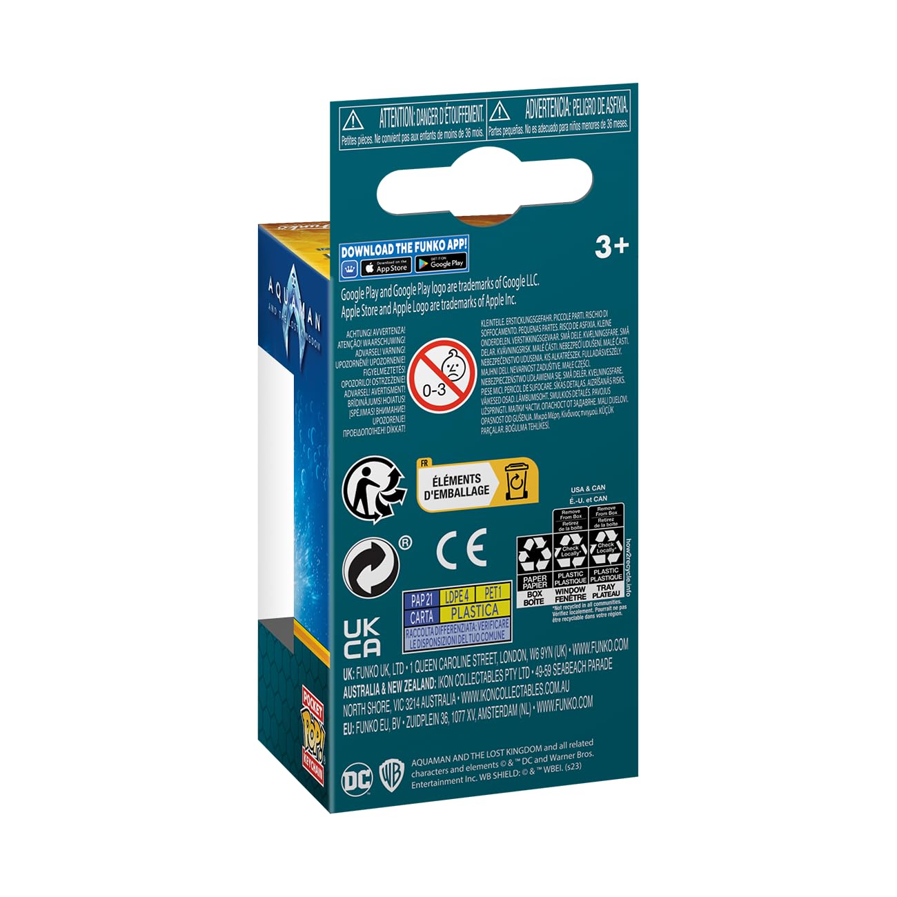 Funko Pop! Keychain: DC - Aquaman Vinyl Figure (67574) 2