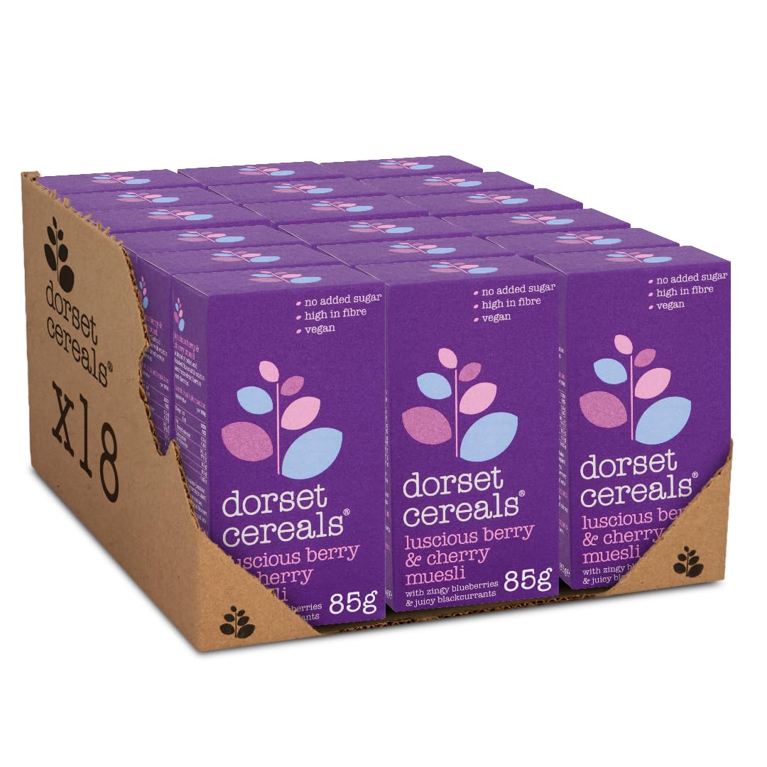 Dorset Cereals Berries & Cherries Granola - 18 Pack | 85g Portions