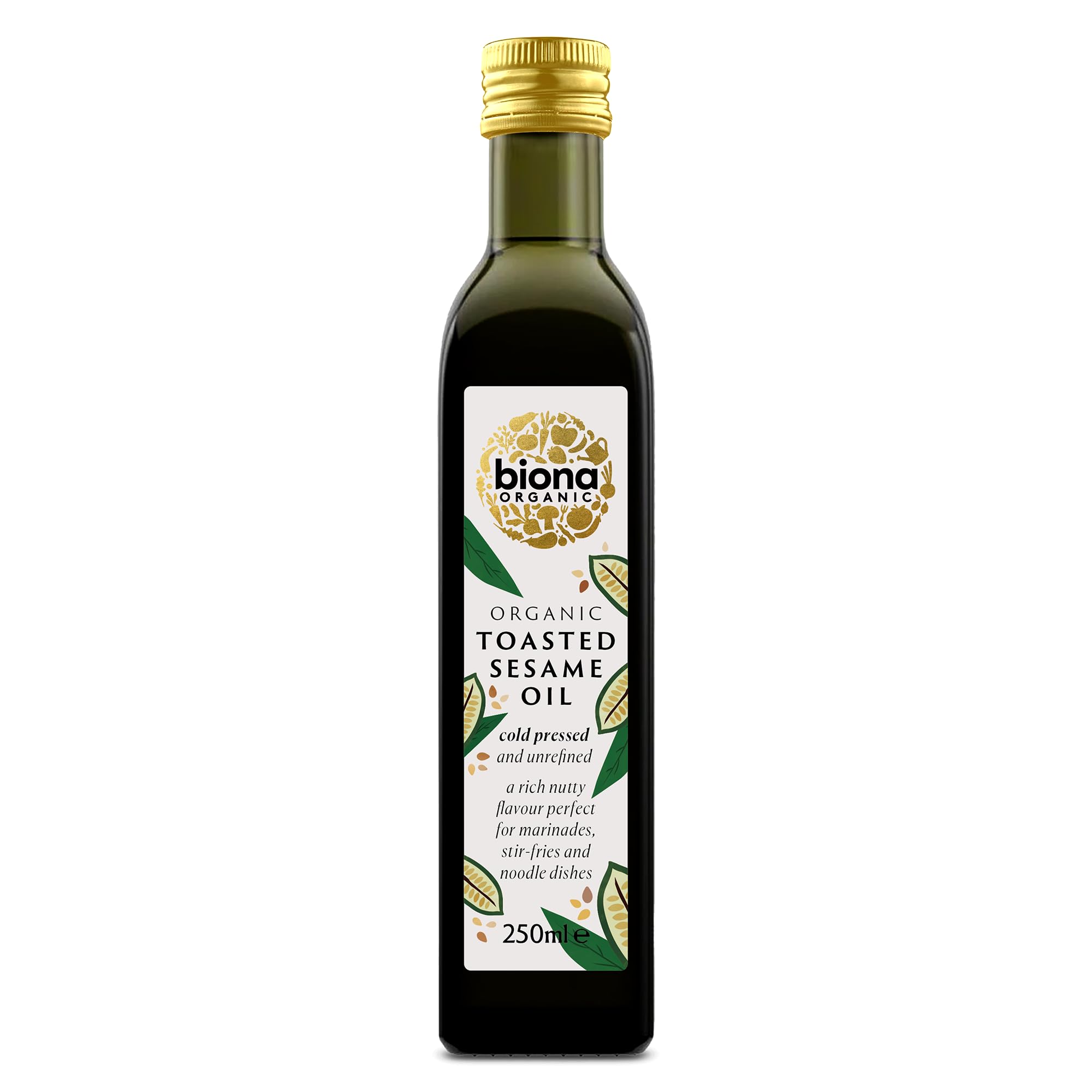 Biona Organic Toasted Sesame Seed Oil - Cold Pressed Unrefined | 250ml 1