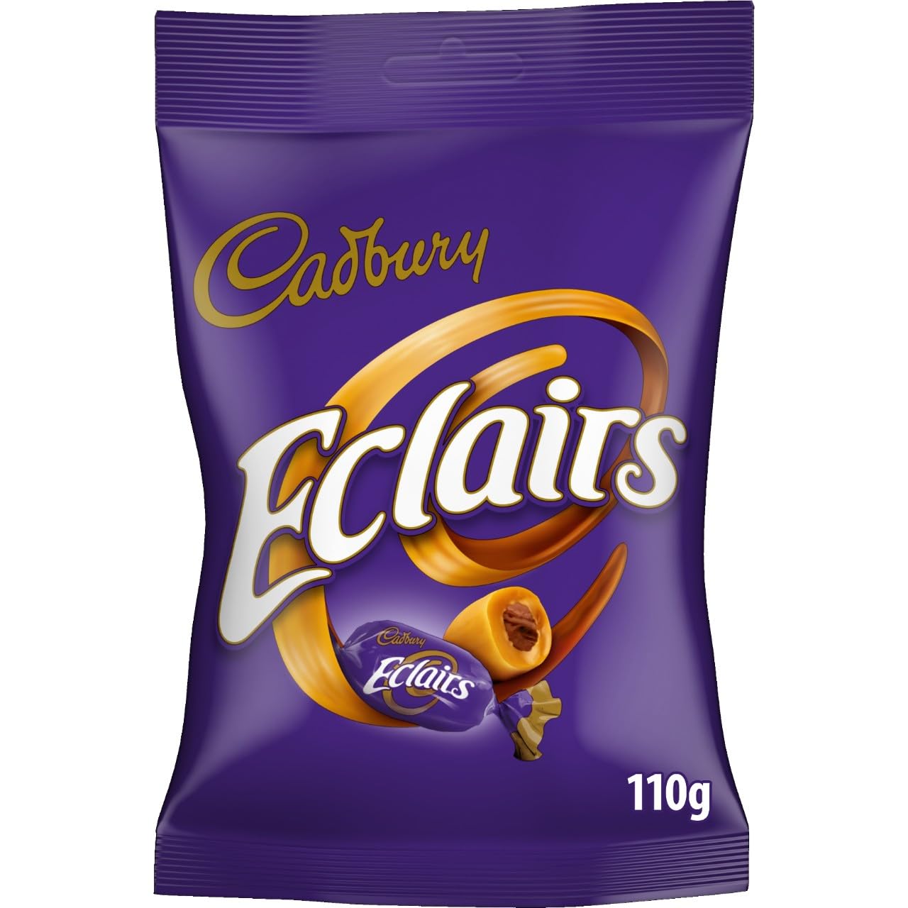 Cadbury Eclairs Chocolate Bag - Chewy Caramel with Milk Chocolate Centres | 110g