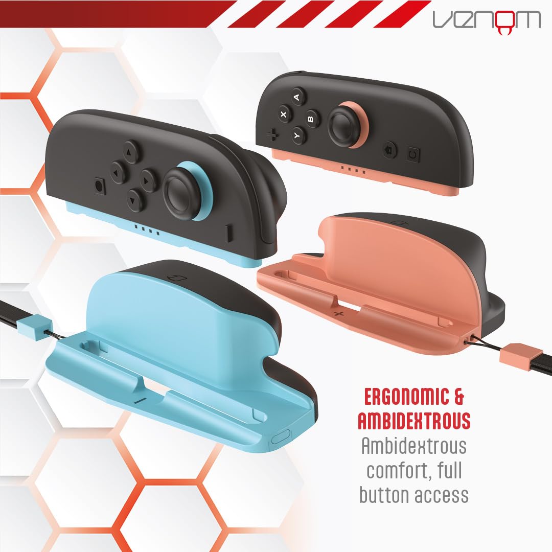 Venom Nintendo Switch 2 Joy-Con Mouse Mode Converters Twin Pack with Wrist Straps 2