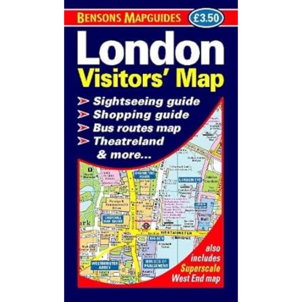 Bensons MapGuides London Visitors' Map - Folded Map, English Language 1